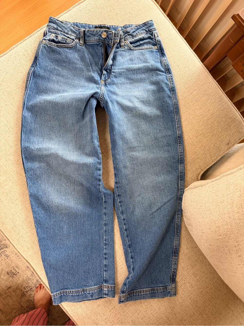 Classic High-Rise Light Blue Women's Barrel Jeans